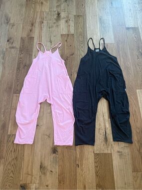 Free People Hot Shot Onesie pink black XS